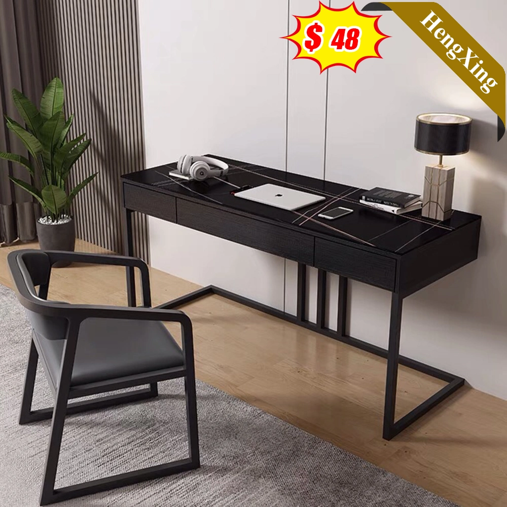 Preto elegante Mármore cinzento na superfície da mesa de trabalho estudo mesa de computador de mesa para o Office Home Hotel