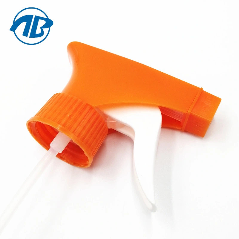 PP Garden Trigger Sprayer with White Normal Trigger and Orange Cover