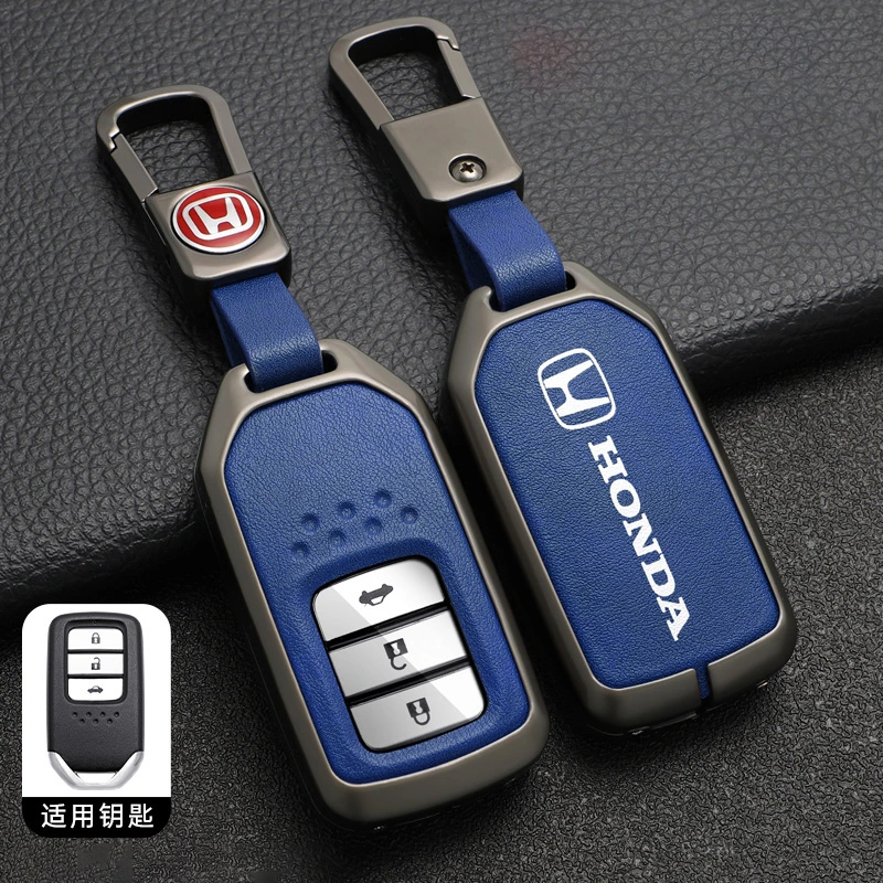 Wholesale/Supplier Protection Metal TPU Leather Smart Car Key Case for Honda