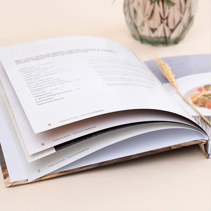 Good Quality Kitchen Cooking Book Printing Recipe Photo Books Printing Custom Digital Printing Hardcover Food Cookbook Printing