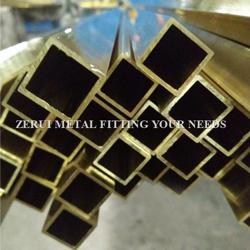 ASTM B135 Standard C27000 Seamless Square Brass Tube for Decorative