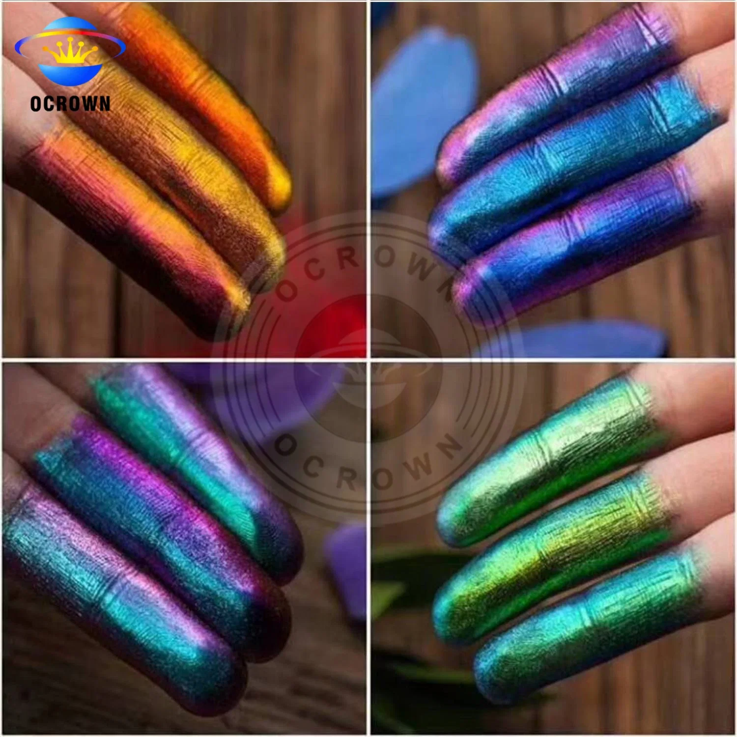 Chrome Chameleon Pearlescent Pigment Mirror Gel Polish Pigment