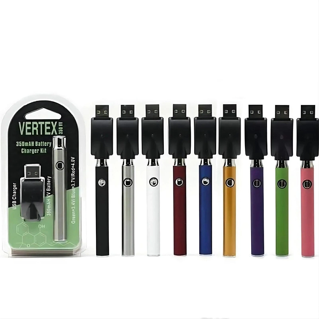 Wholesale/Supplier Preheat Battery Blister 350mAh Vertex Preheating variable Voltage VV Kit de recharge de batterie Vape Pen