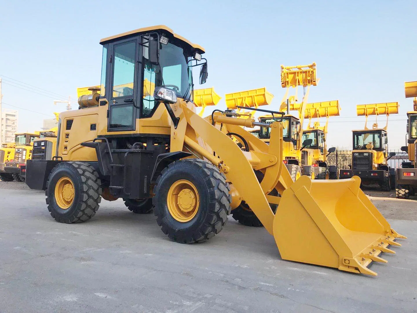 1.6ton mini 0.8cbm capacity diesel wheel loader with available attachments