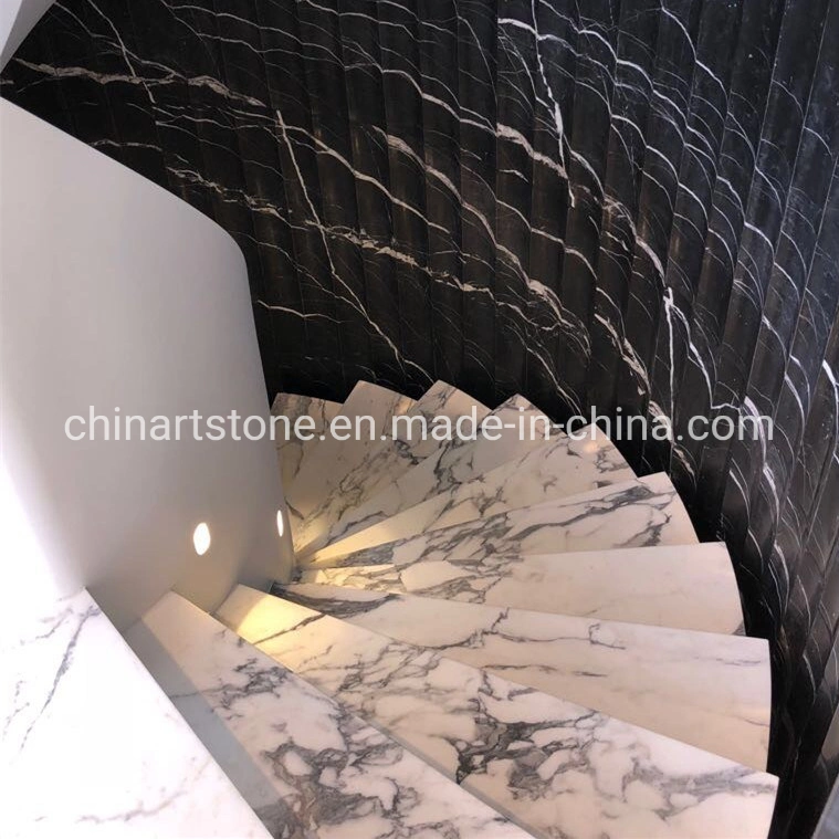 Bianco Calacatta White, Arabescata White Marble for Stair Step and Tile