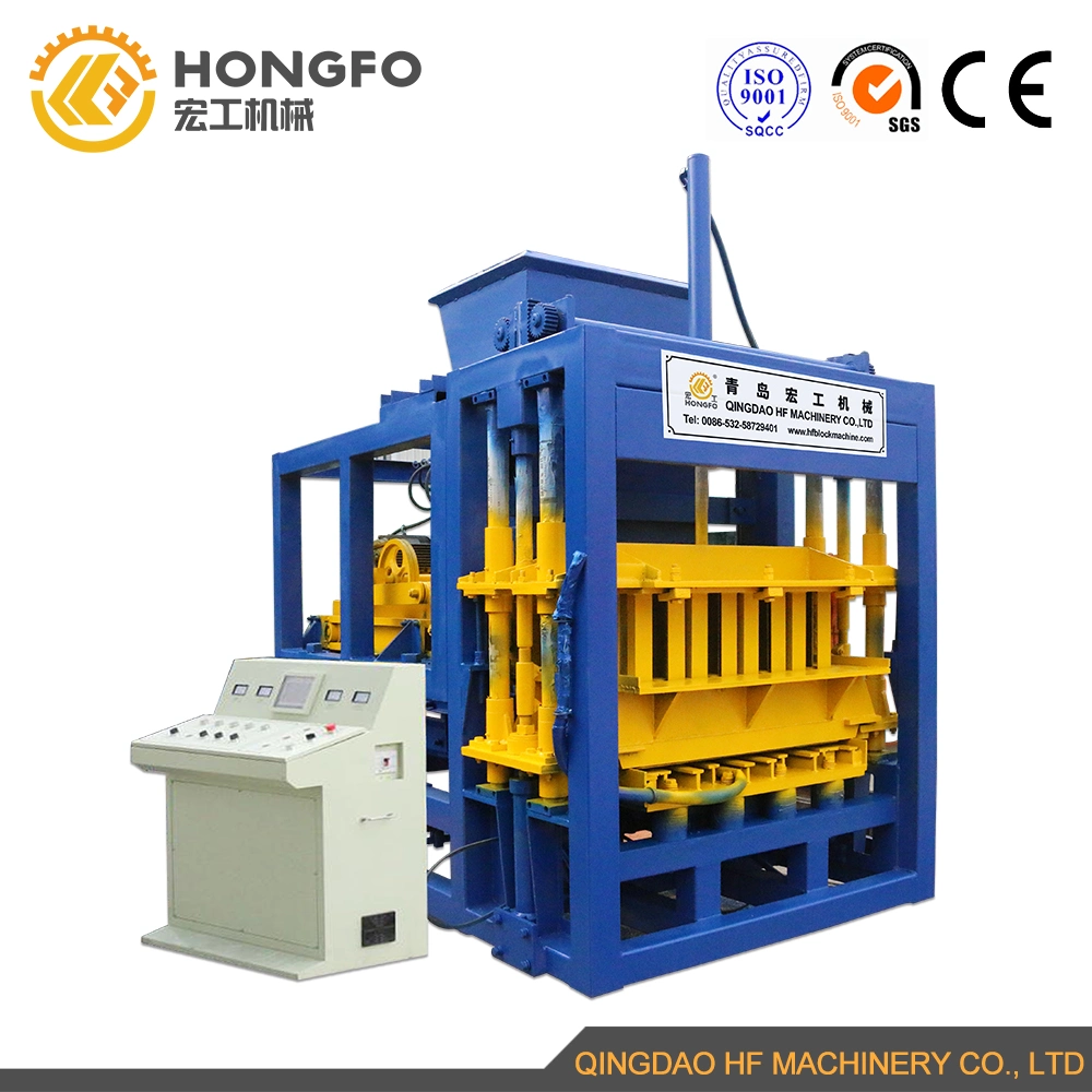 Máquina para fabricar bloques huecos de hormigón Qt4-16 de uso hidráulico automático