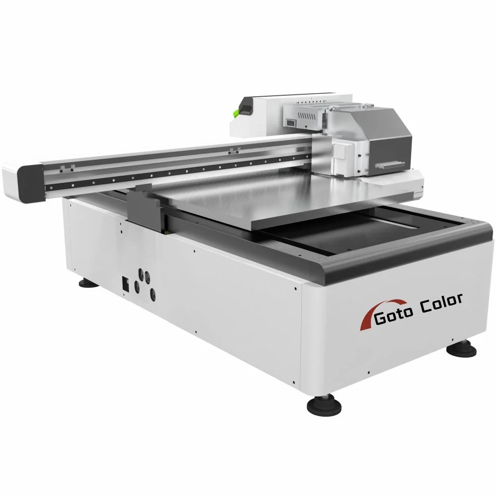 Hochgeschwindigkeits-Lack Industrie 6090 Flachbett-Drucker-Maschine für Teppich Kunststoffbeutel