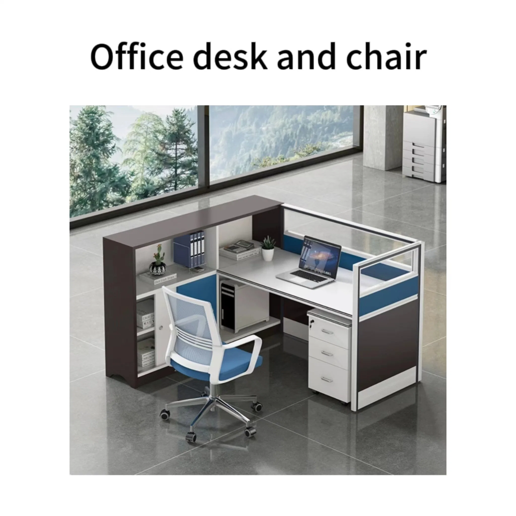 Commercial Furniture Luxury Wood Style Office Desk and Chair Set