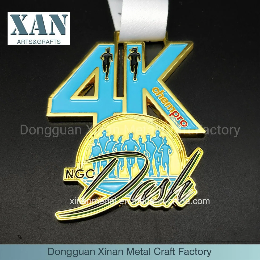 High quality/High cost performance Gold Made in China 3D Crystal Medal