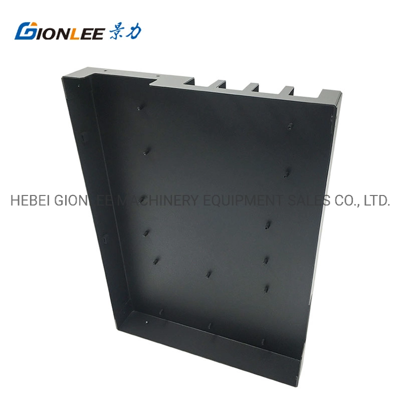 Customized Black Powder Coated Network Device Metal Case Fabrication