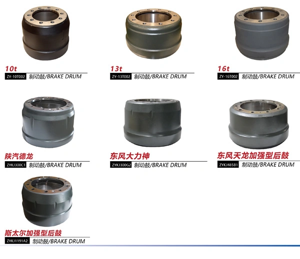 China fábrica de piezas de remolque suministro buen precio remolque OEM diferente Tambor de freno de rueda de camión