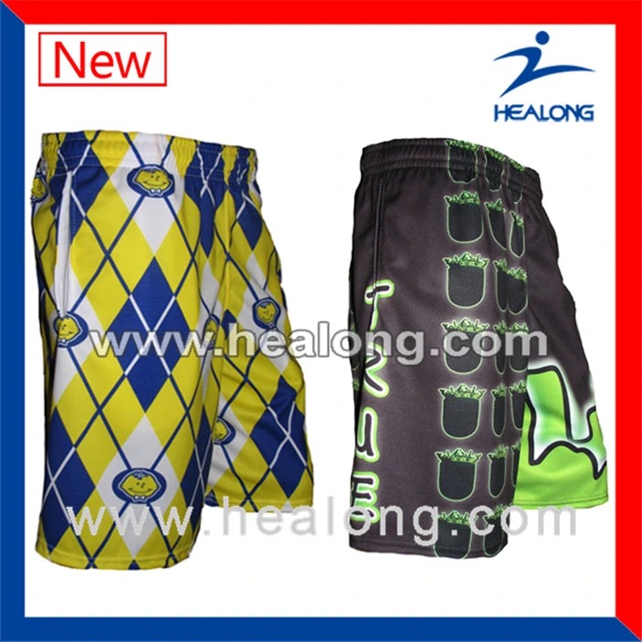 Healogn Fashion Logo Apparel Gear League Match Sublimation Men's Lacrosse Shorts