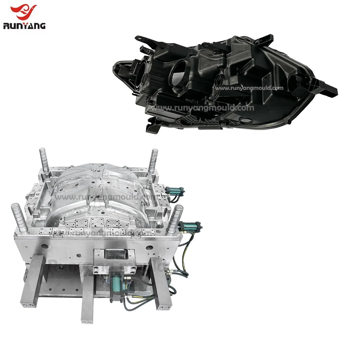 Auto Parts Headlight Mold Factory High quality/High cost performance Injection Plastic Headlamp Visor Mould