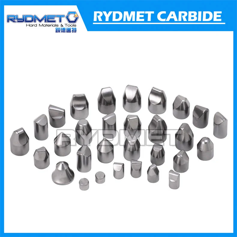 Botones de puntas de extracción de carbón de carburo de carburo de tungsteno Rydmet ISO