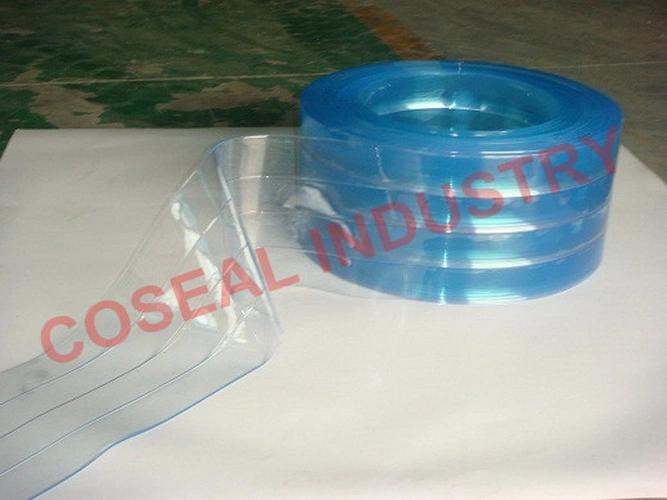 Transparent Clear Blue Flexible Standard Industrial PVC Strip Door Curtain