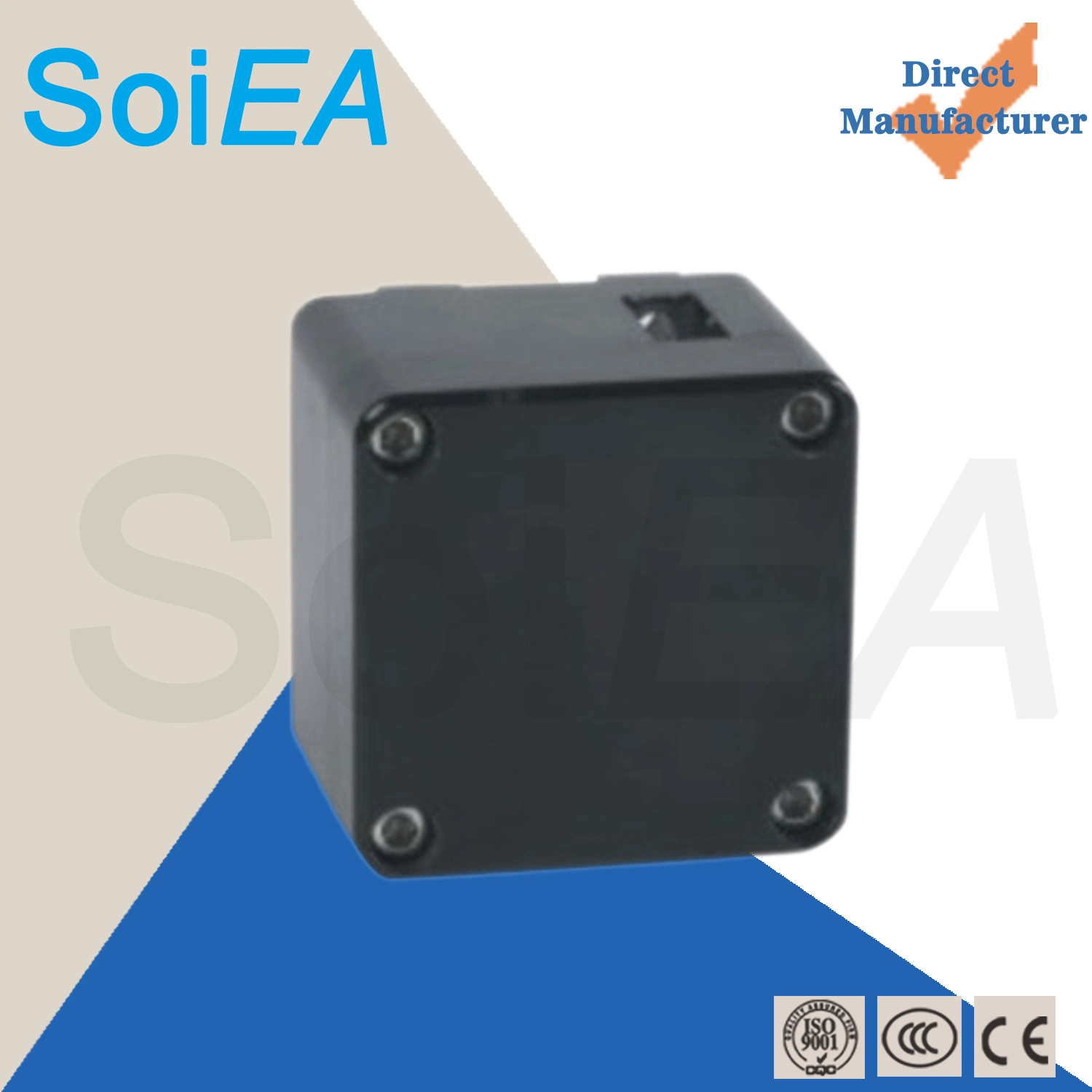 Black Waterproof Plastic Enclosure Box Electronic Instrument Case Electrical Project Outdoor Junction Box