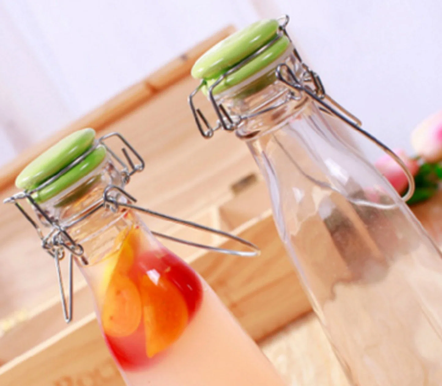 Liquor Glass Bottle Clear Water Bottle Oil Bottle Wine Glass Bottle