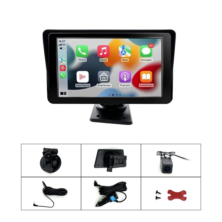 Moda 2023Wemaer Dashcam portátil de 7 pulgadas de la navegación GPS Alquiler de caja negra Carplay Android cámara DVR coche nuevo tablero de Grabación Dual Cam