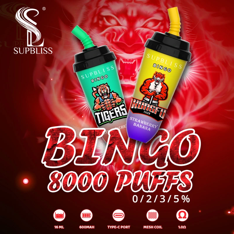 Zbood Customize Randm Supbliss Bingo 8000 Puffs Daze Dodge Koko vape Vaper Desechable Vape