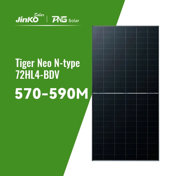 Panneaux solaires Jinko 570W 575W 580W 585W 590W à haut rendement /panneau solaire mono-module facial/installé sur le toit