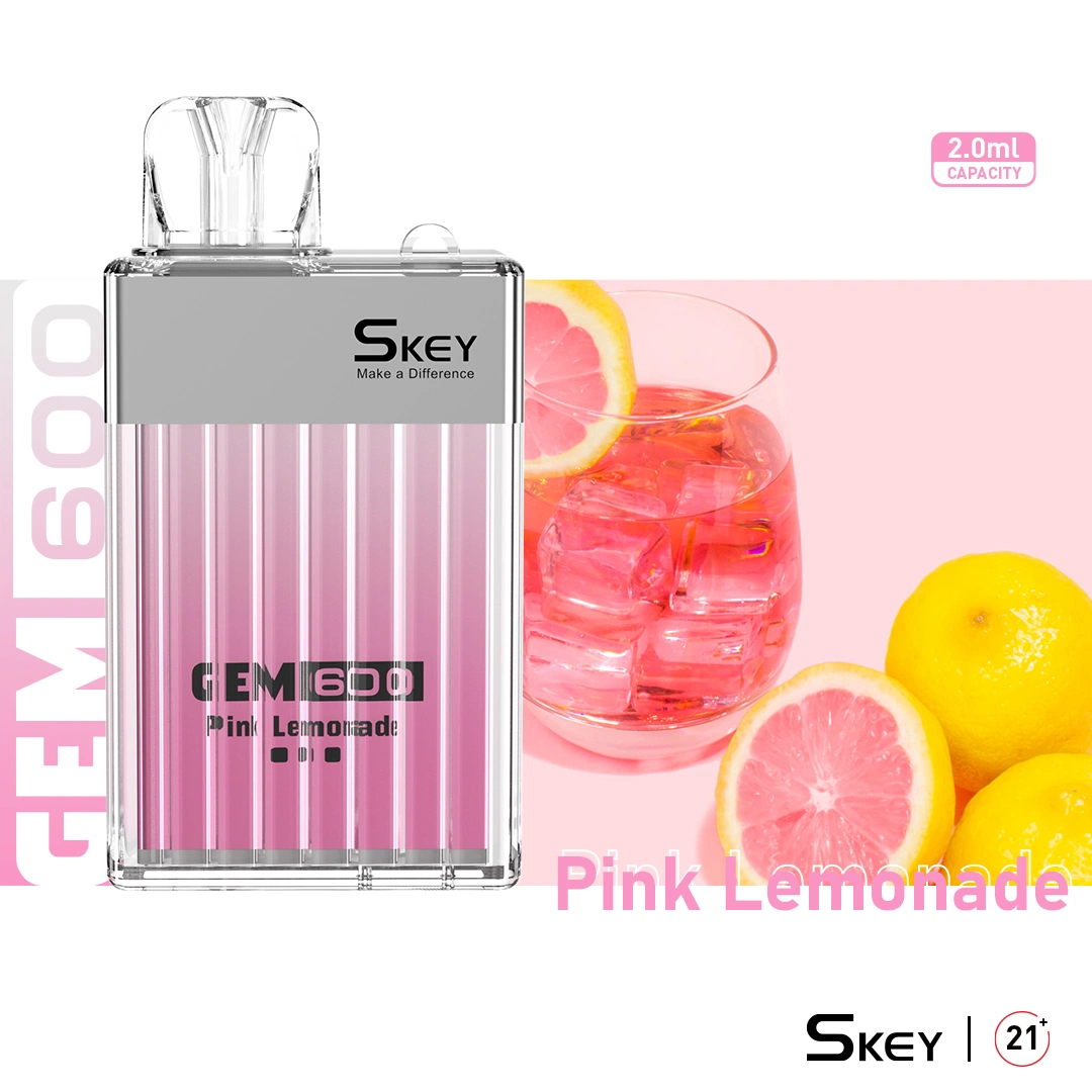 UK Exceptional Perfume Box Design Skey Gem600 Mesh Coil Disposable/Chargeable Vape Tpd Mhra E-Cig