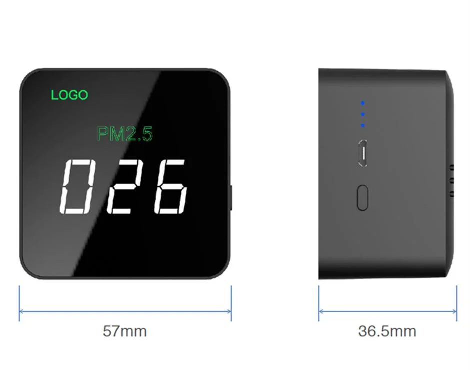 Capteur numérique de particules surveillance de la qualité de l'air Compteur P2,5 détecteur fumée fumée