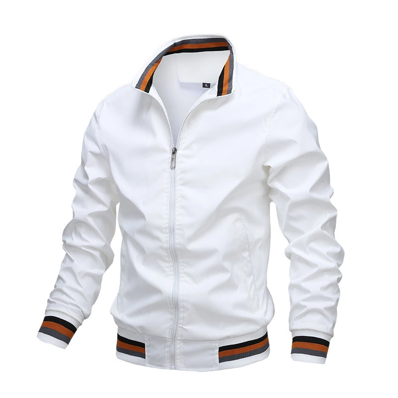 Venda por grosso de moda para homens batas de casaco de inverno esportes Windbreaker Casual Personalizado Polo jaqueta de Golfe piscina cheia até Varsity Zip Bomber casacos para homens