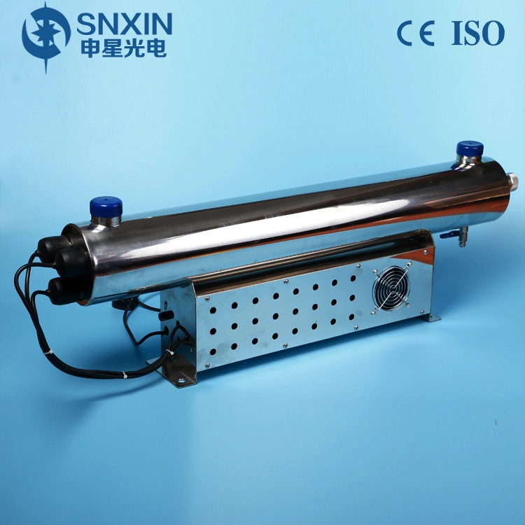 Popular Product 304 Stainless Steel 165W 36gpm UV Sterilization Sterilizer for The End Process of Water Filtration System