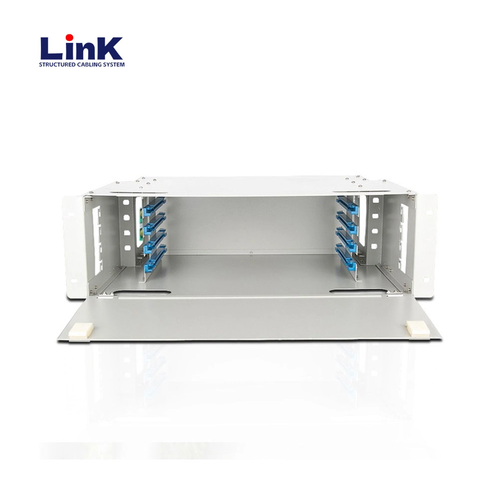 Painel de patch de fibra ODF de estrutura de distribuição de montagem em rack de 19" de alta qualidade