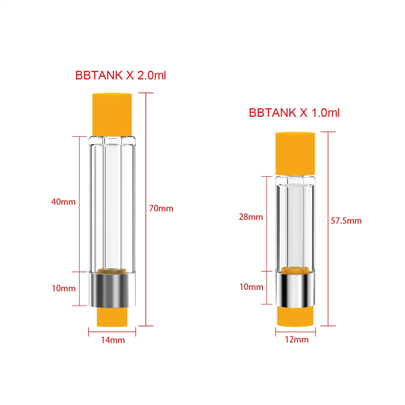 Heavy Metal Free All Glass Cartridges 510 Atomizer Pure Rosin Vape