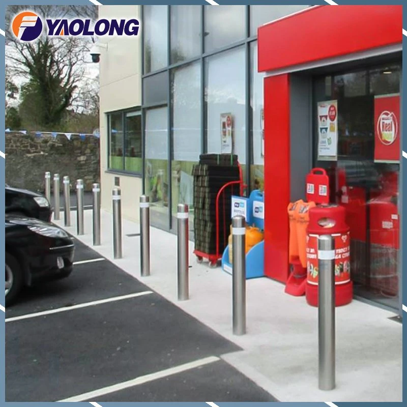 Outdoor Road Safety Goods Stainless Steel Warning Bollards for Supermarket