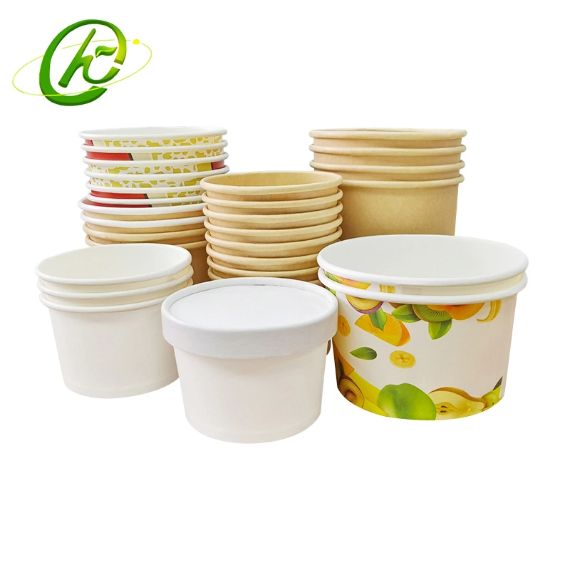 Beautifully Designed Paper Ice Cream Cup and Lid