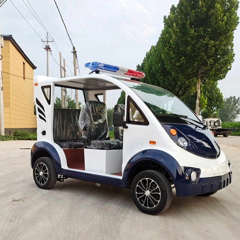 5-Seat Open-Sided Electric Patrol Vehicle 3.5/4/5kw Motor 5kw 72V 150ah with 9 Lead-Acid Batteries Beach Patrol Car