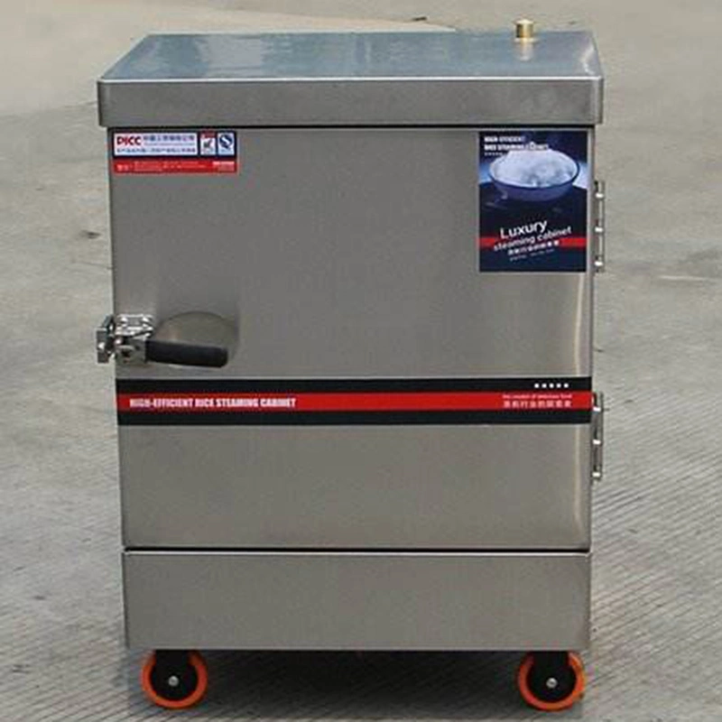 Stainless Steel Intelligent Timing Electric Steam Heated Rice Steamer Cart Steamers Cabinet