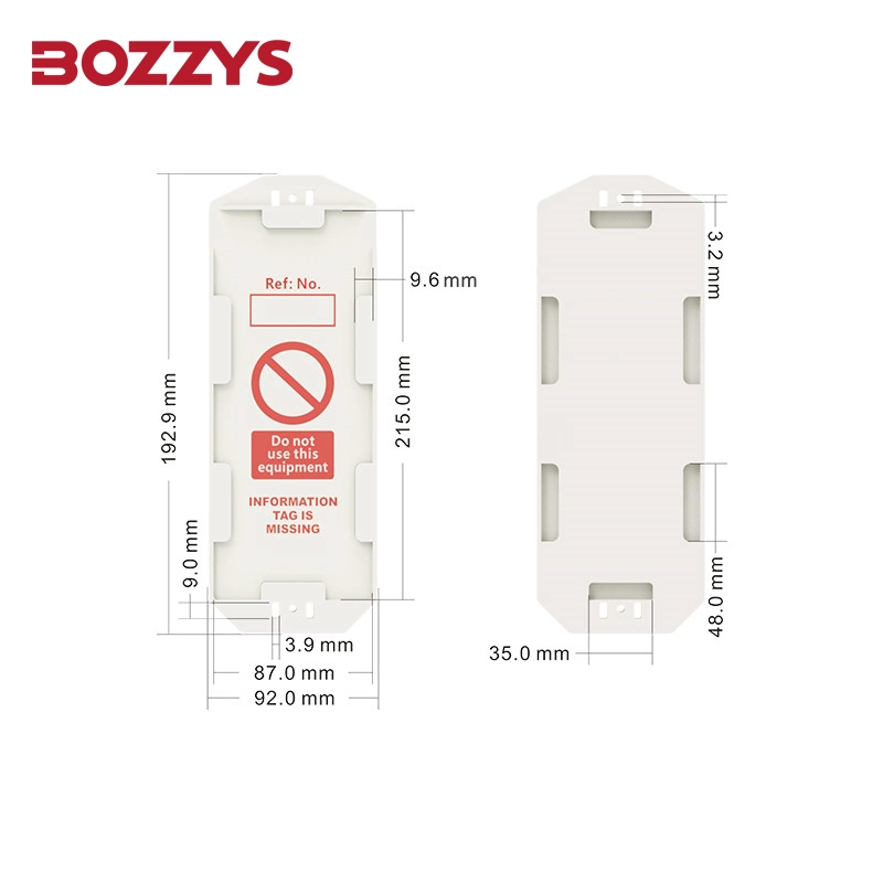 Bozzys Plastic Material Scaffold Tag