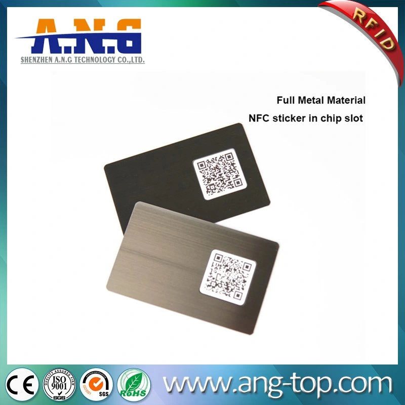 Factory New Customize Metal NFC Card Printable NFC Business Card Ntag216