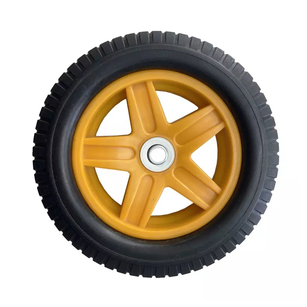 10 Inch Polyurethane Foam Wheel PU Wheel for Trolley Is Applicable to Tool Car