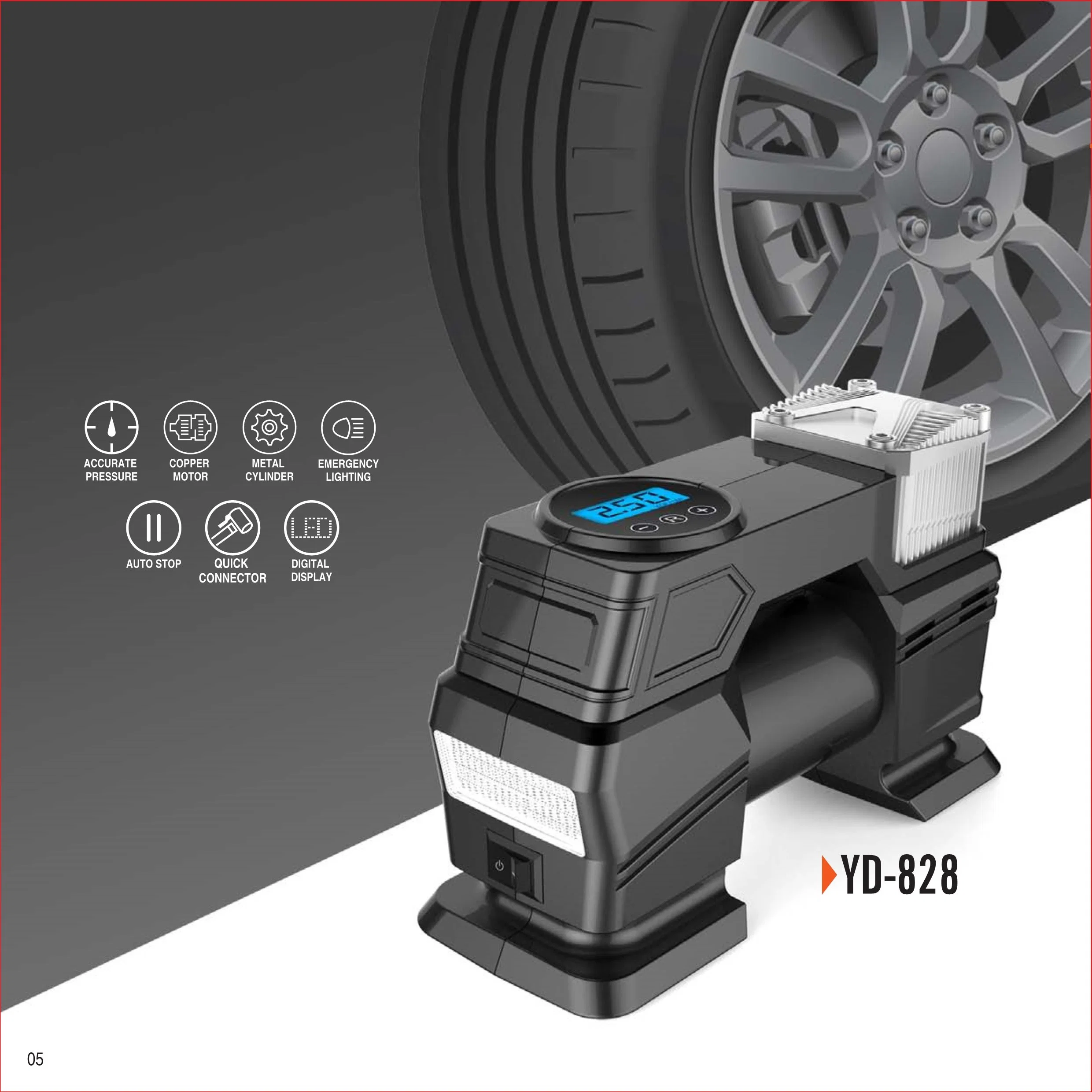 Car Air Compressor, Tire Inflator, Portable Air Pump, Car Pressure Pump