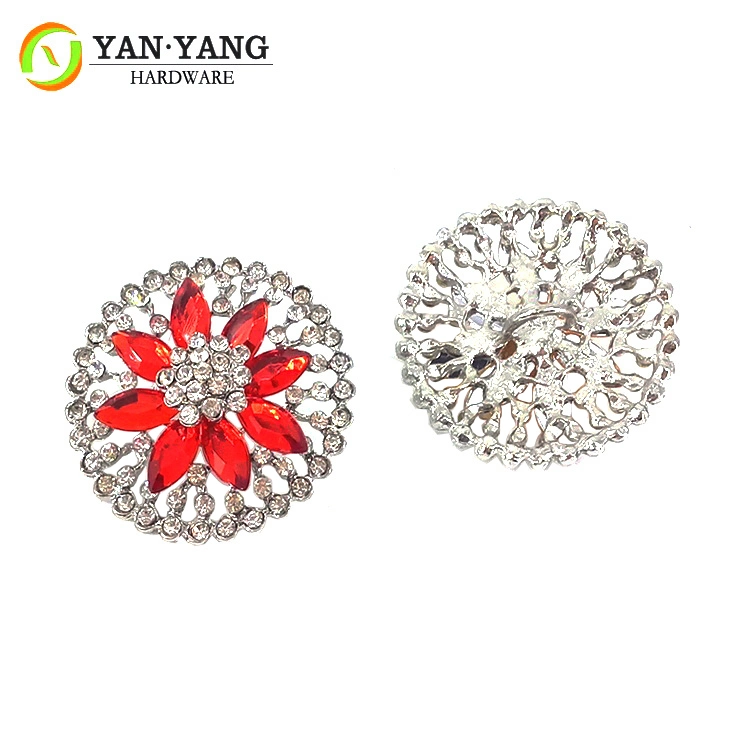 Yanyang Red Color 20mm Round Upholstery Button Sofa Acrylic Buttons