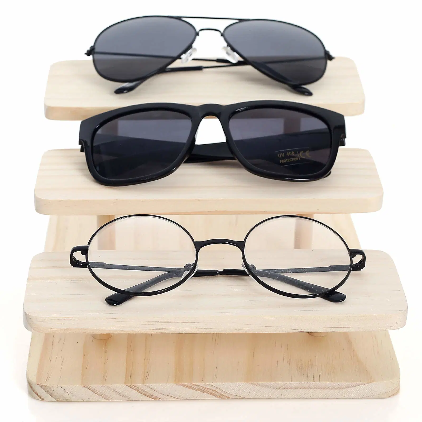 Wooden Sunglasses Stand Glasses Display Showcase Eyewear Display Furniture Optical Shop Design