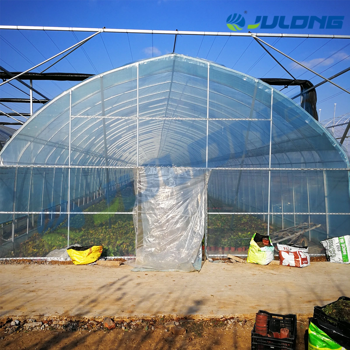 Low Price Single Span Tunnel Greenhouse für die Landwirtschaft