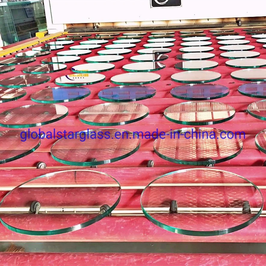 Original Factory 8mm 10mm 12mm 15mm Custom Round Patterntempered Glass Coffee Table Top
