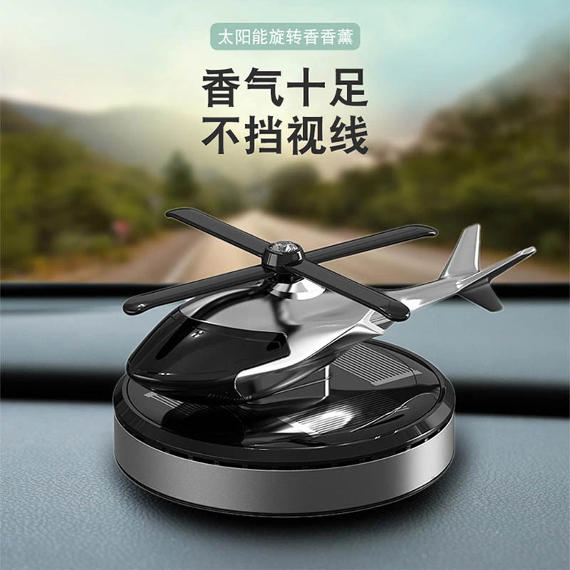 Vehicle Mounted Perfume Solar Powered Rotary Helicopter