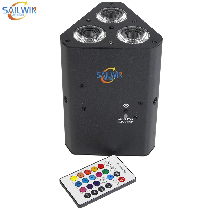 3X18W APP WiFi Sans fil 6en1 Rgbaw UV Batterie LED Projecteur PAR