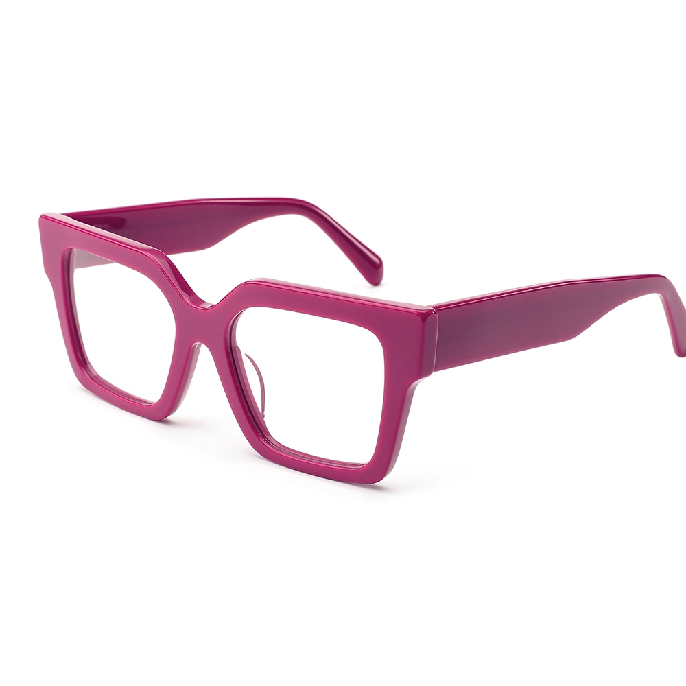 2023 New Popular Color Pink Eyeglasses Gafas Acetate Optical Frames with CE