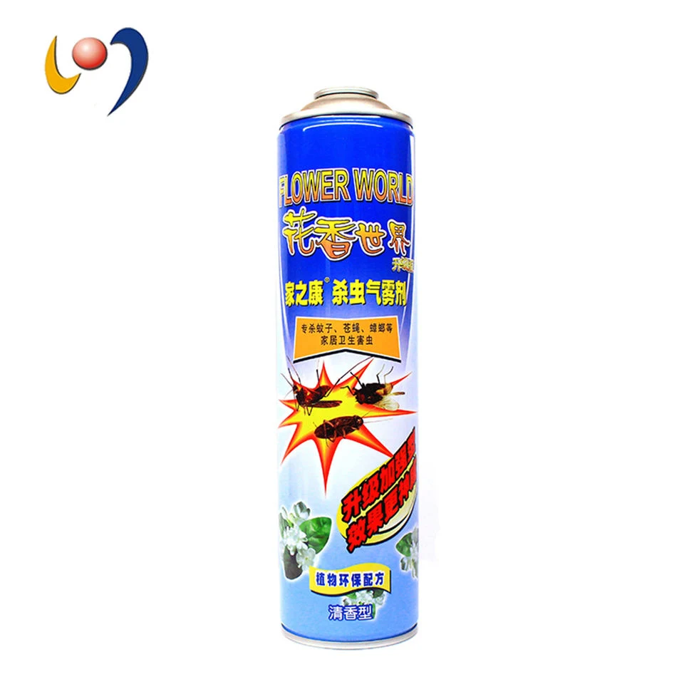 Customized Cmyk Tinplate Aerosol Insecticide / Cockroach Killer Spray Can 57X207