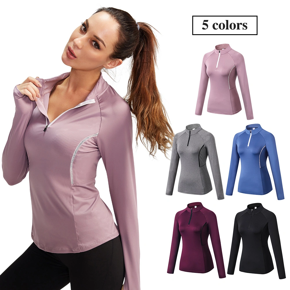 Sports Wear Women Long Sleeves Shirts Running Apparel