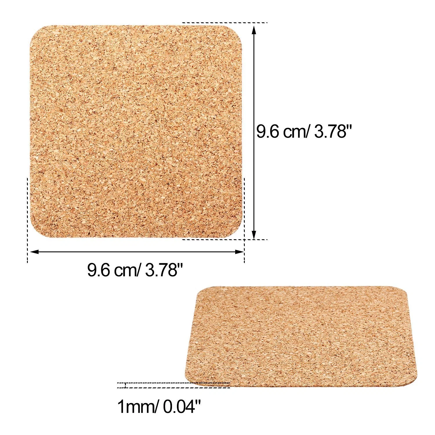 3m 9448 Autoadhesivos Adhesivo Pegatina Cork Cork personalizada Troqueladas círculos de los discos de puntos de la almohadilla de calor la decoración de muebles