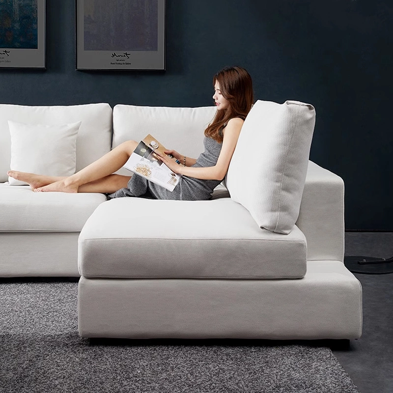 Мебель для современных гостиной Софа набор Nordic Tech Fabric L Форма Sectional Sofas