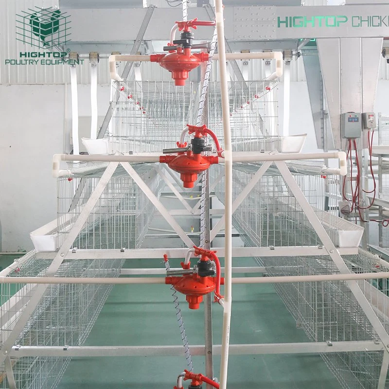 Commercial Hot DIP Galvanized A Type 4 Tier Poultry Hen Egg Layer Chicken Cage